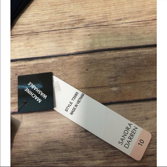 🦋 NWT Sandra Darren for Dress barn fit and flare scuba - Picture 4 of 12